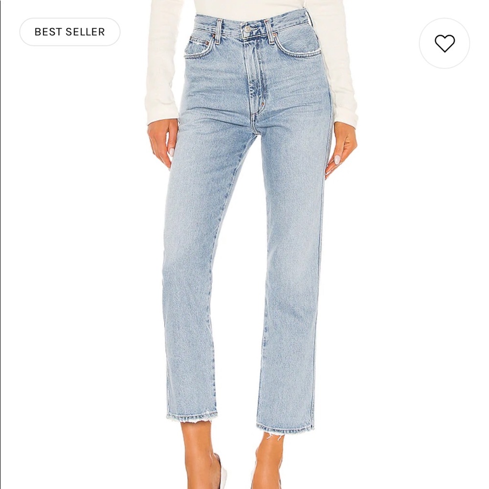 Agolde pinch waist high rise kick Jean size 26